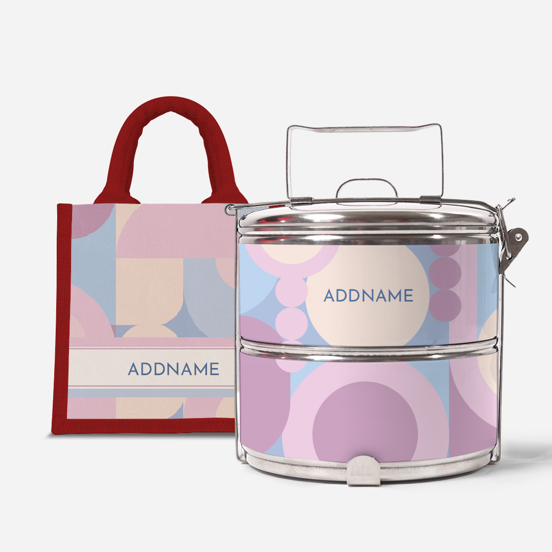 Ryn Series - Bandung  - Lunch Tote Bag with Two-Tier Tiffin Carrier