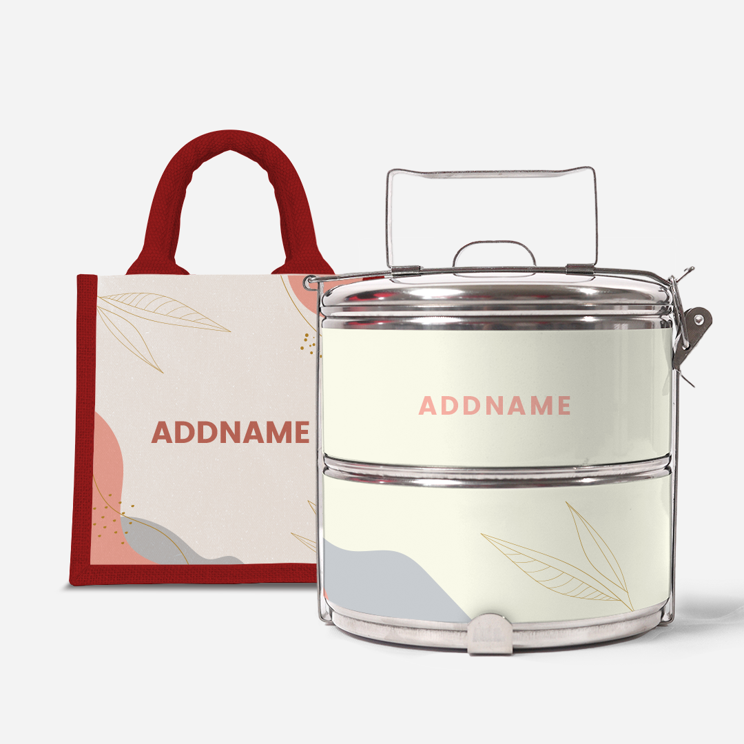 Charlotte Series - Marshmallow Two-Tier Tiffin Carrier