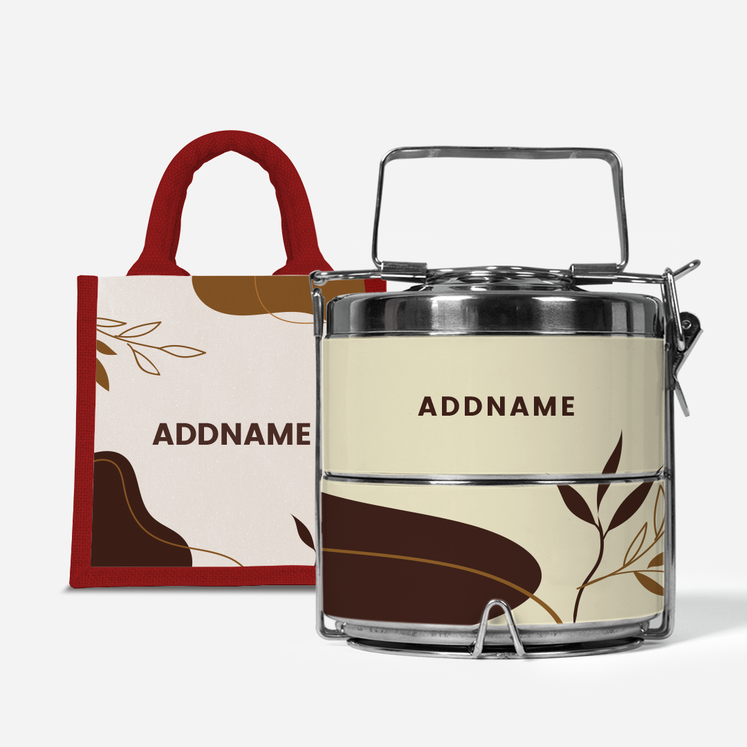 Charlotte Series - Mocha Two-Tier Tiffin Carrier