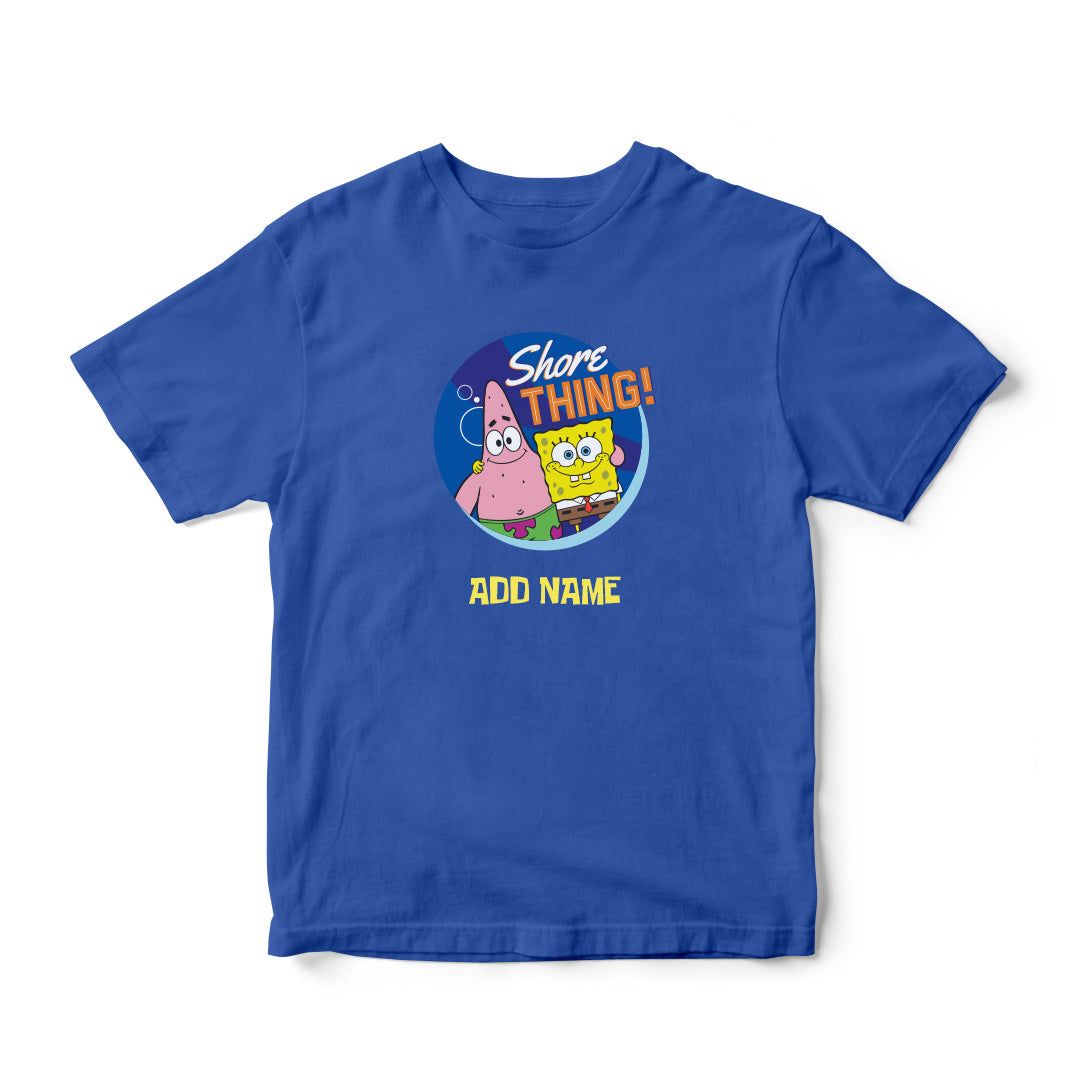 SpongeBob - Shore Thing Personalized Kids T-Shirt