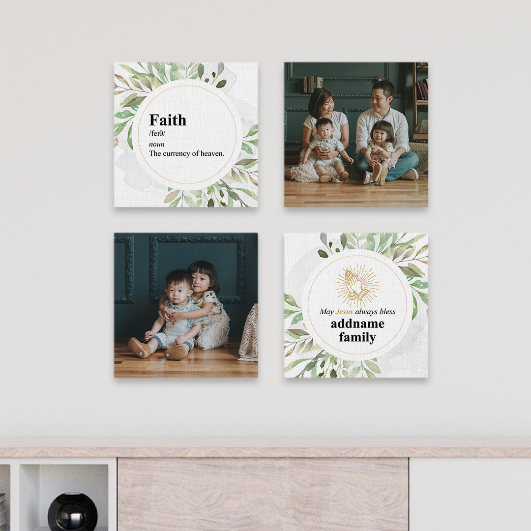 Photo Canvas Print Tiles - Christian Series - Leaves Theme