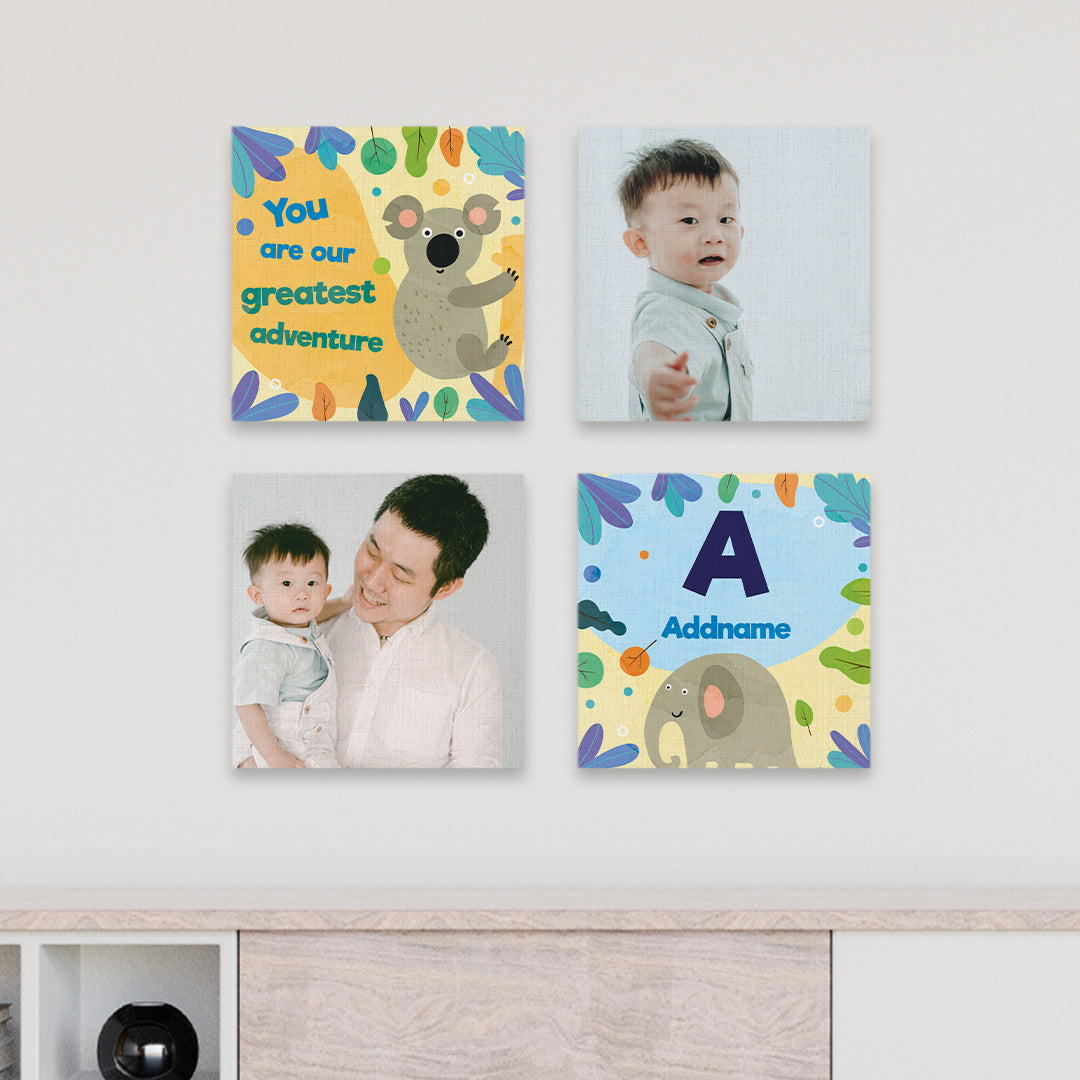Photo Canvas Print Tiles - Nursery Series - Safari Theme