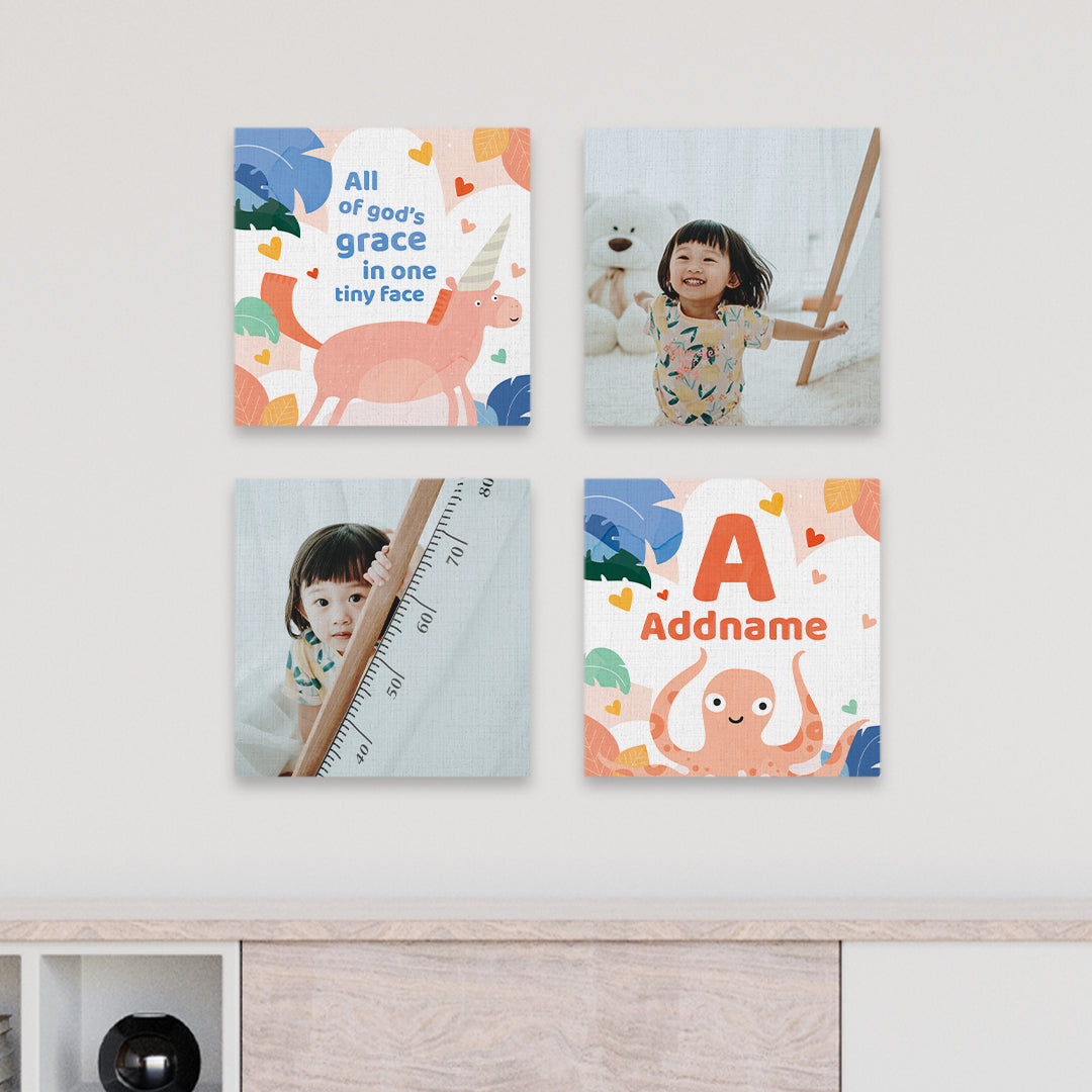 Photo Canvas Print Tiles - Nursery Series - Sweet Lovely Theme