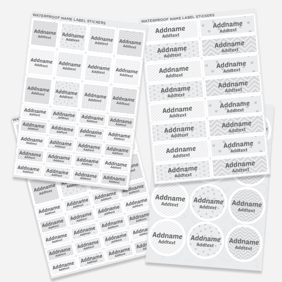 Waterproof Name Label Stickers