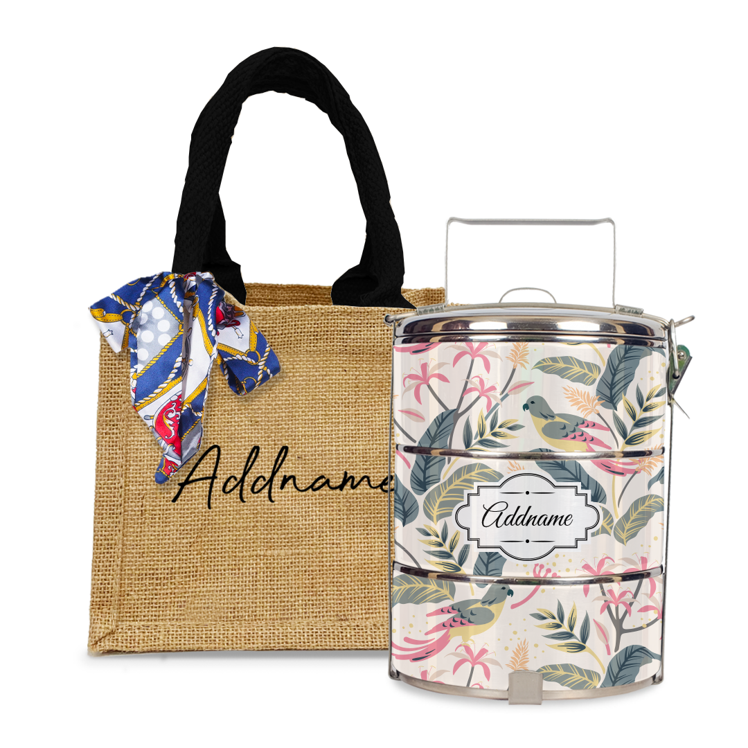 Tropical Bird Tiffin Carrier