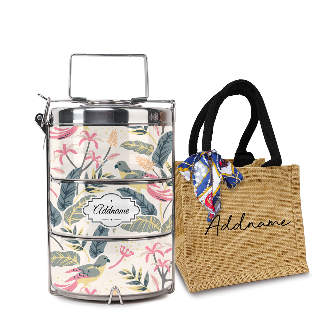 Tropical Bird Tiffin Carrier