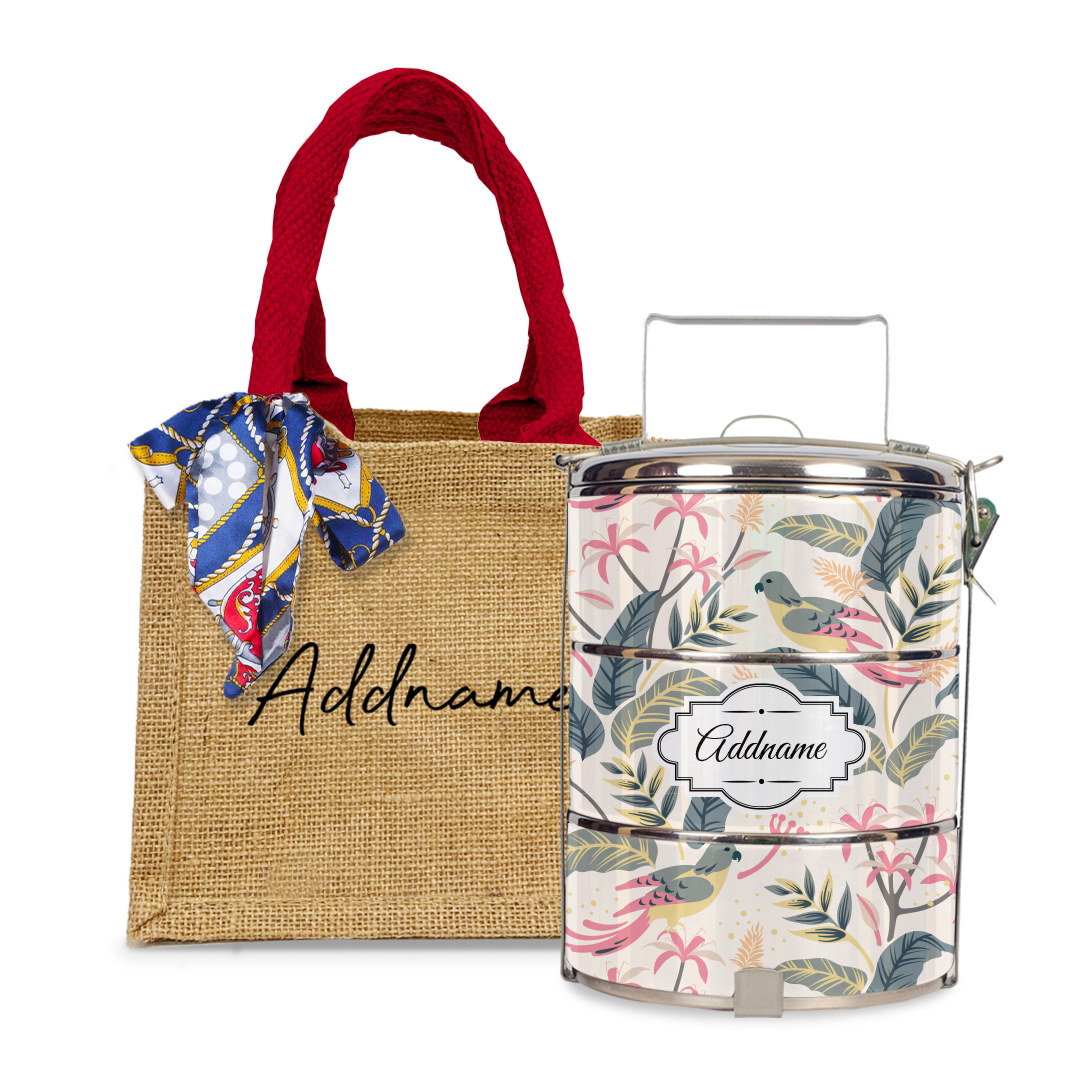 Tropical Bird Tiffin Carrier