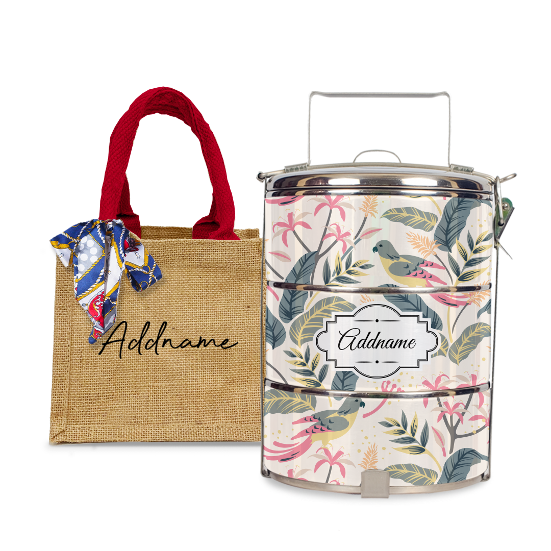 Tropical Bird Tiffin Carrier