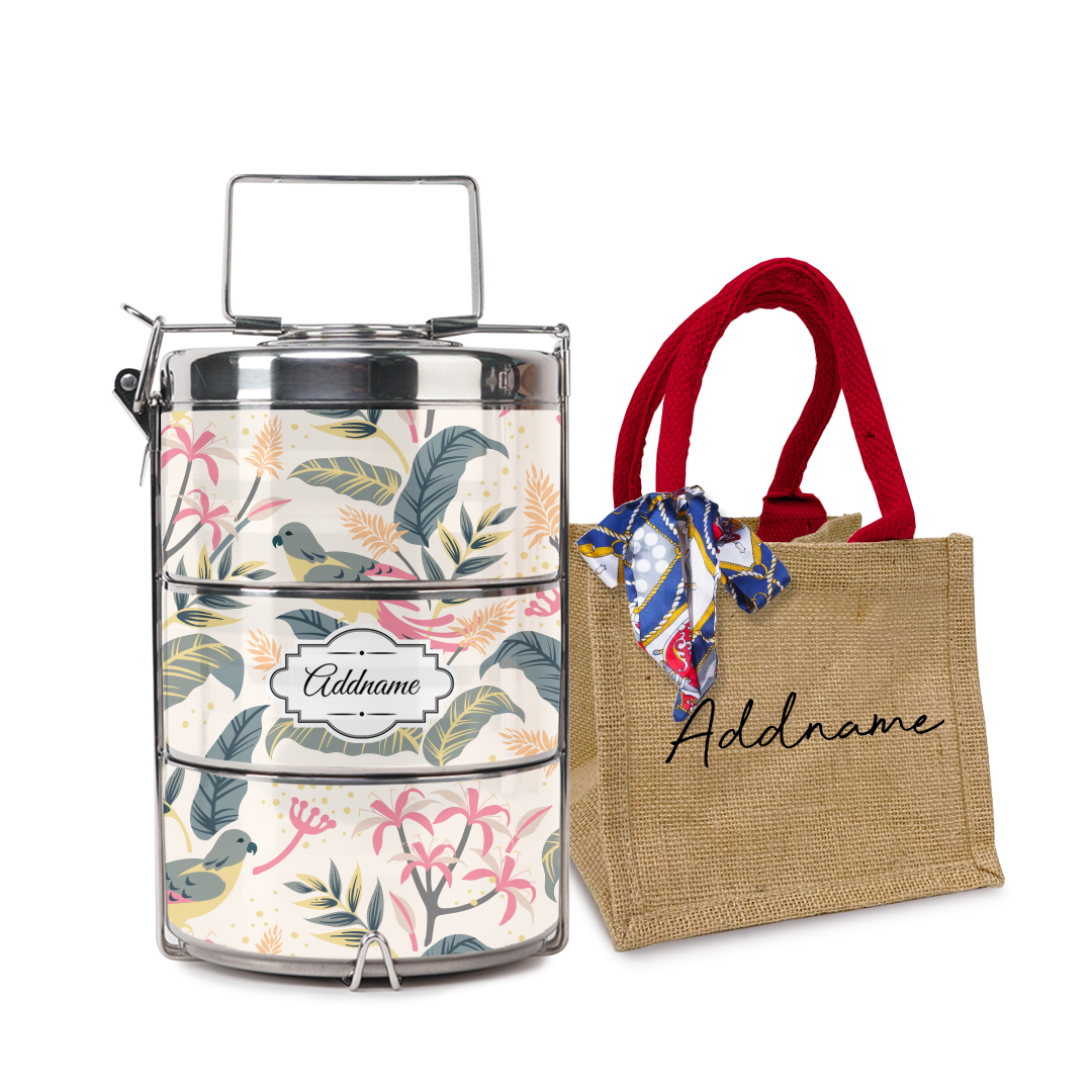 Tropical Bird Tiffin Carrier