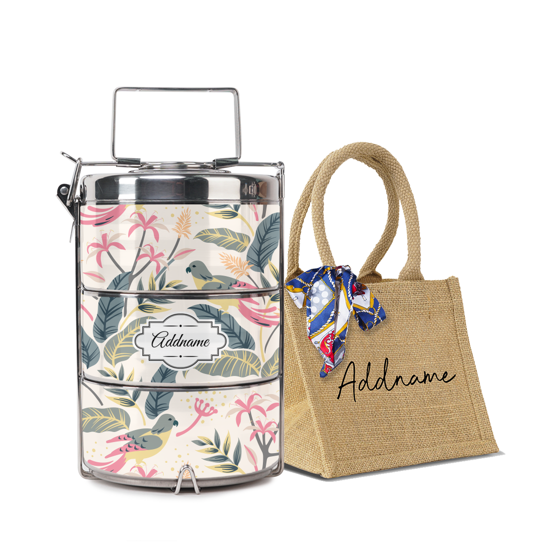 Tropical Bird Tiffin Carrier