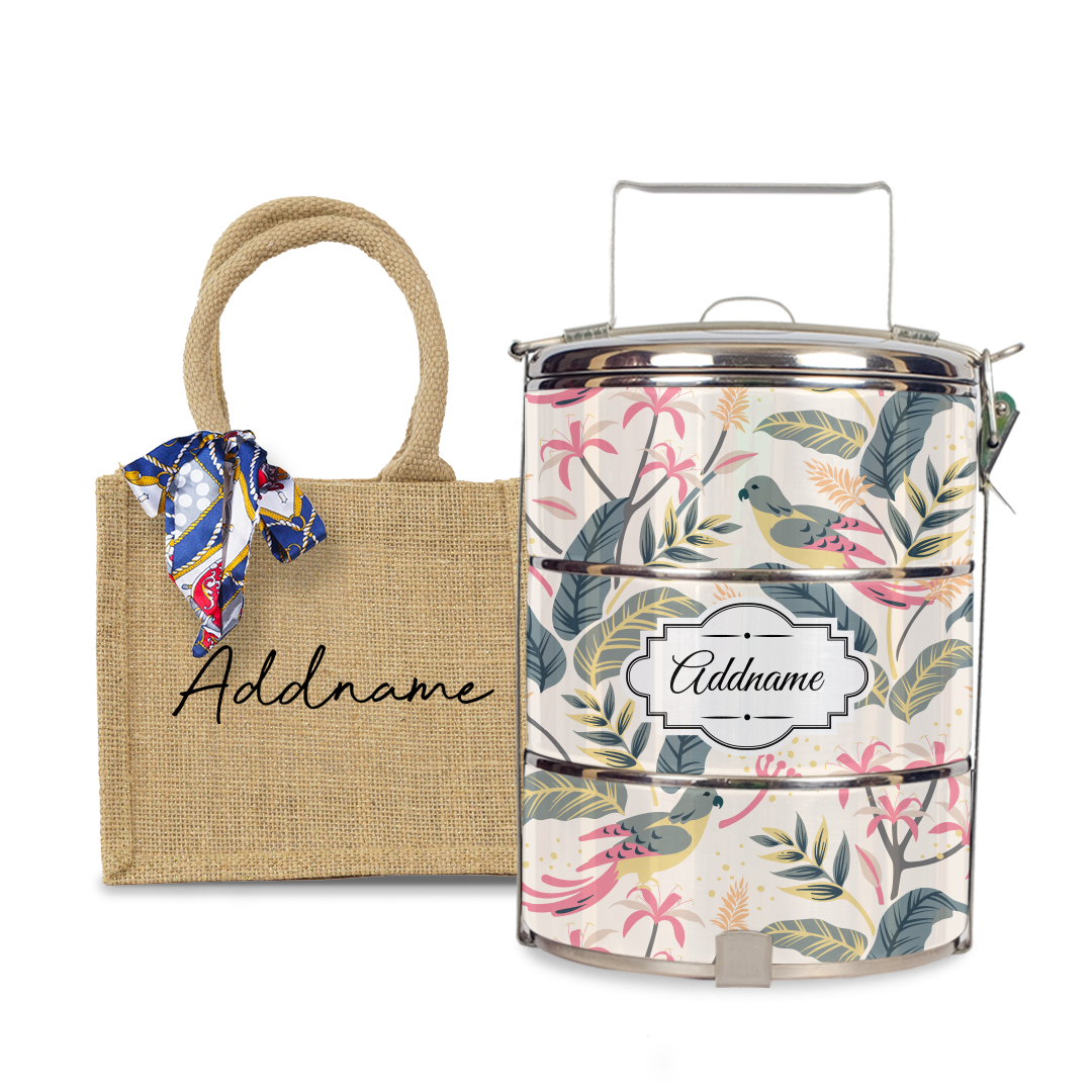 Tropical Bird Tiffin Carrier