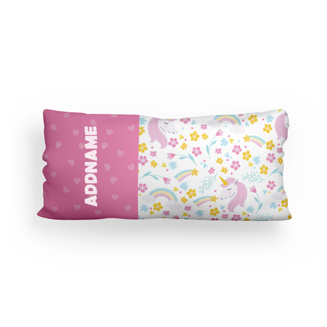Dreamy Pink Unicorn Baby Husk Pillow