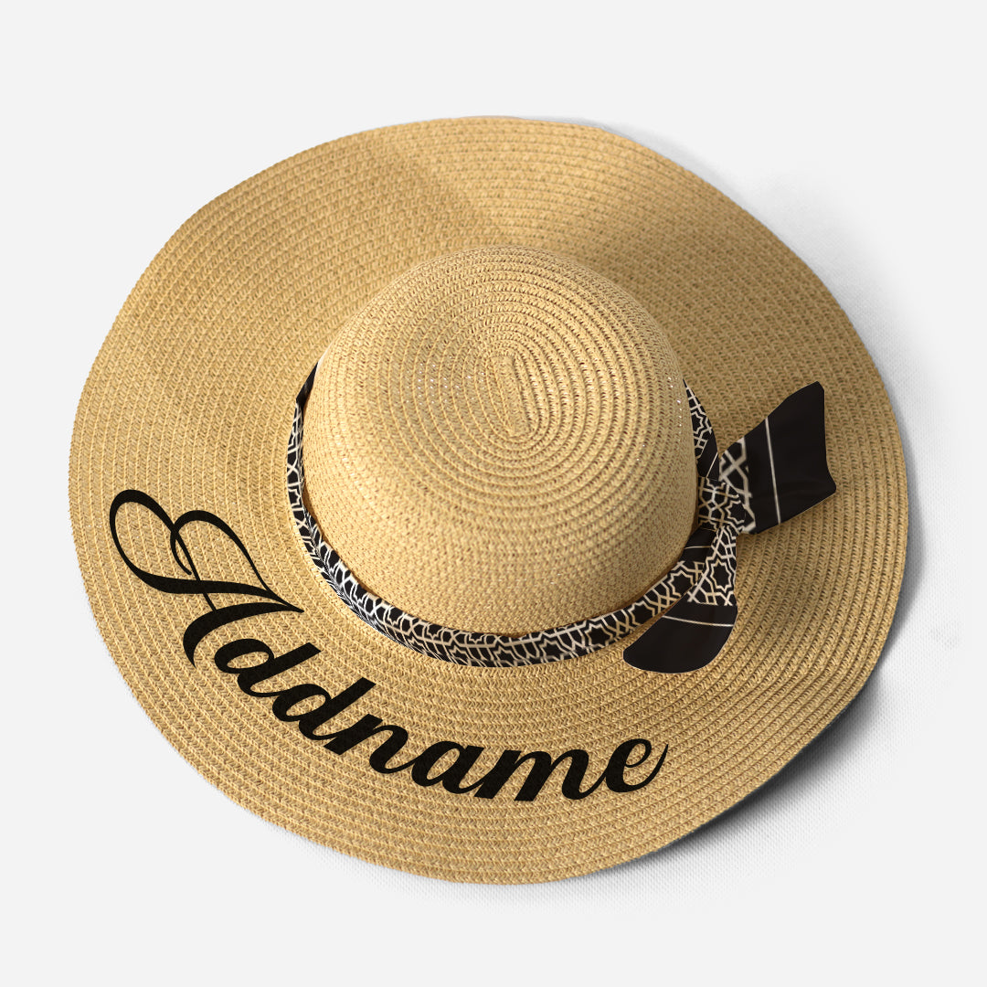 Kids/Adult Straw Hat - Annas Series Black Twilly