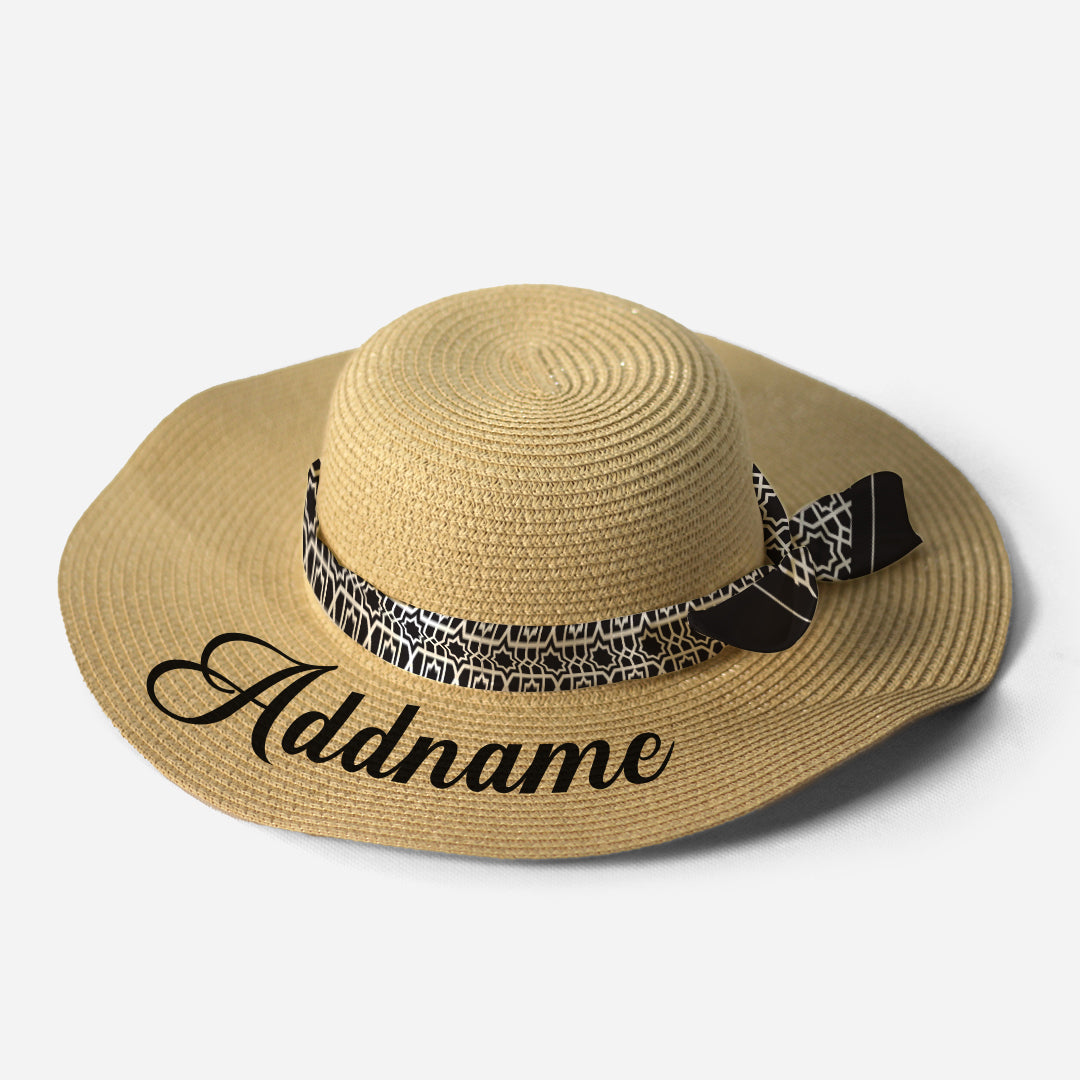 Kids/Adult Straw Hat - Annas Series Black Twilly