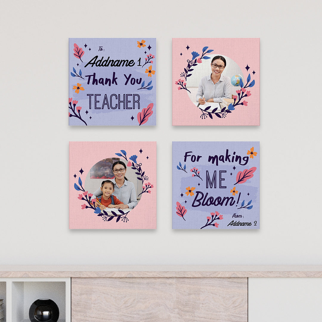 Canvas Print Tiles - Teacher Appreciation Series - Thank You For Making Me Bloom