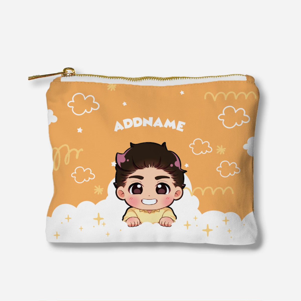 Chibi Me Series Full Print Zipper Pouch - Malay Male