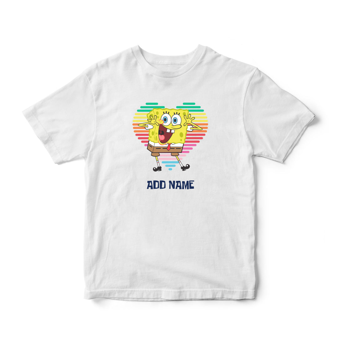 SpongeBob - Bob Heart Personalized Kid's T-Shirt