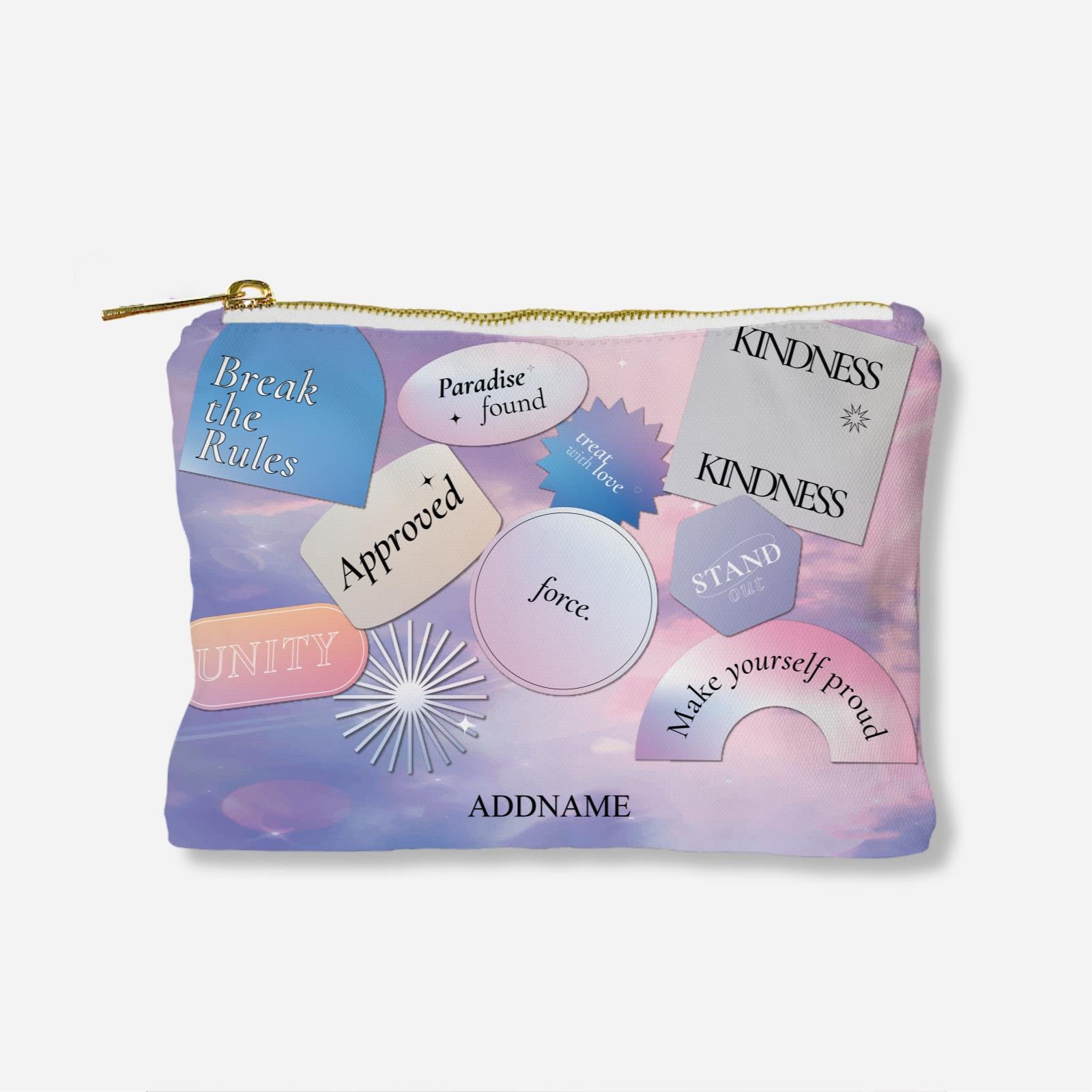 Be Confident Series Zipper Pouch - Wholesome labels