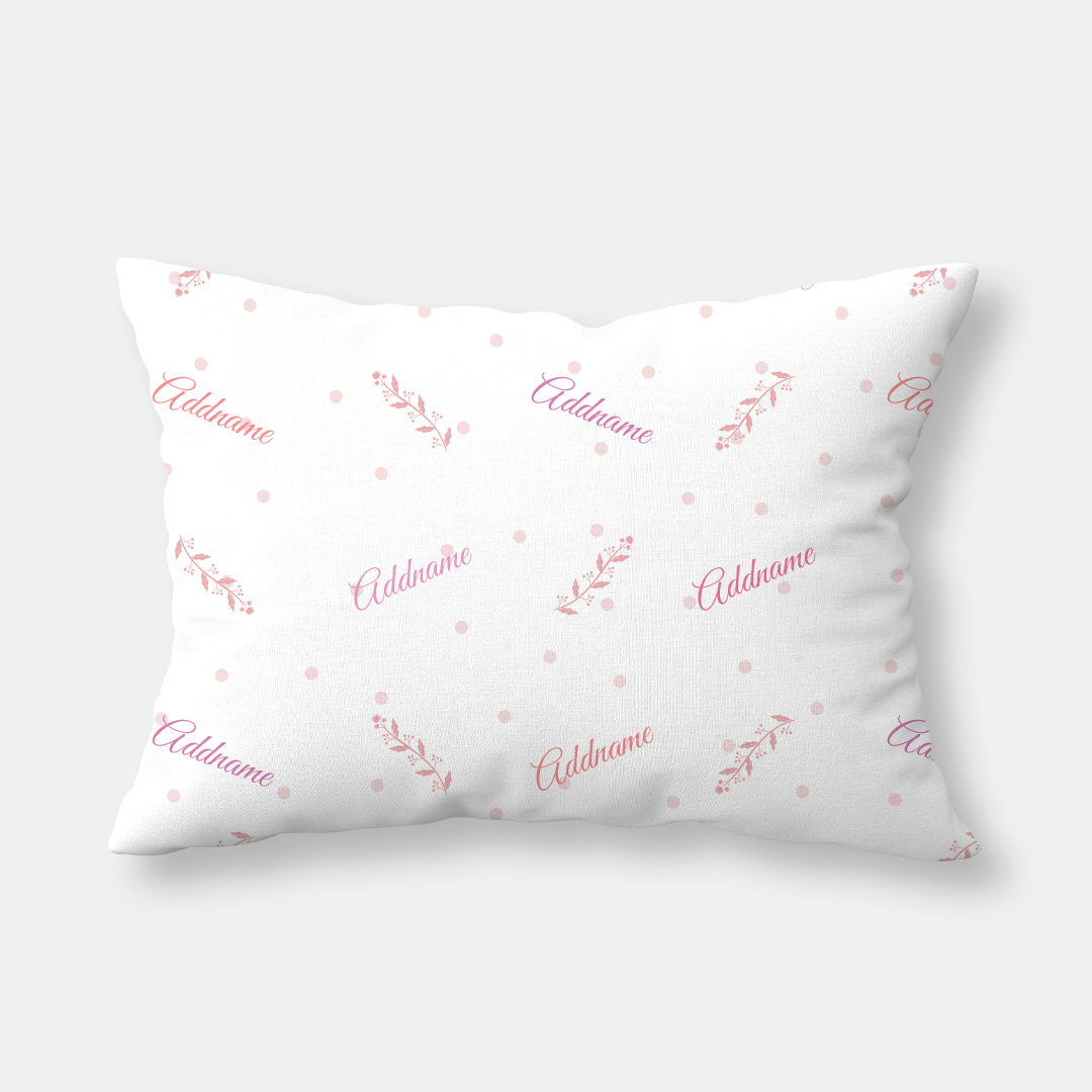 Wreath Girl Baby Pillow