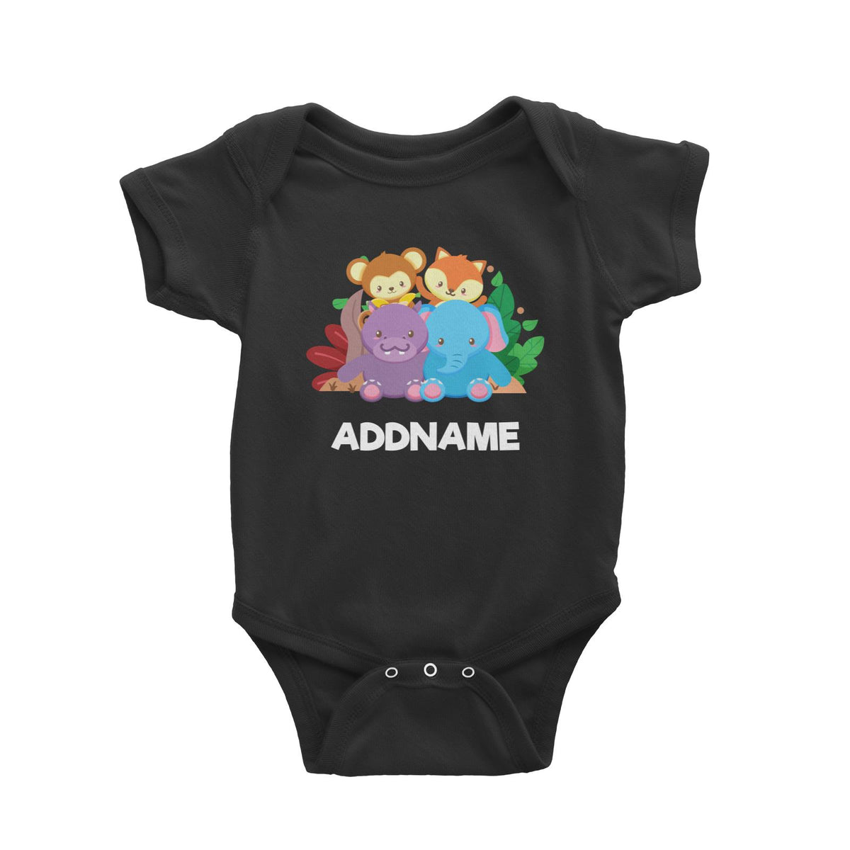 Safari Animal  Baby Romper