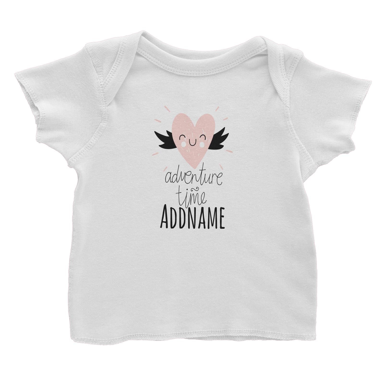 Drawn Newborn Element Adventure Time Heart Wings Addname Baby T-Shirt