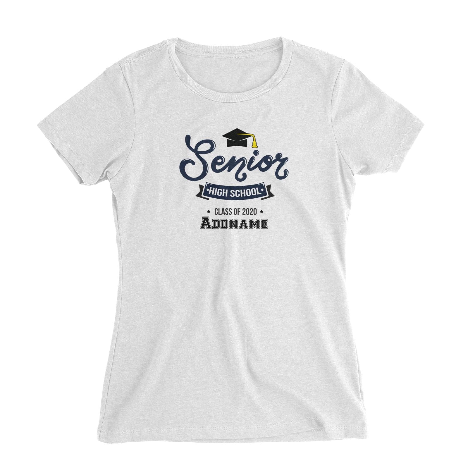 Graduation Series Senior Highschool Women's Slim Fit T-Shirt