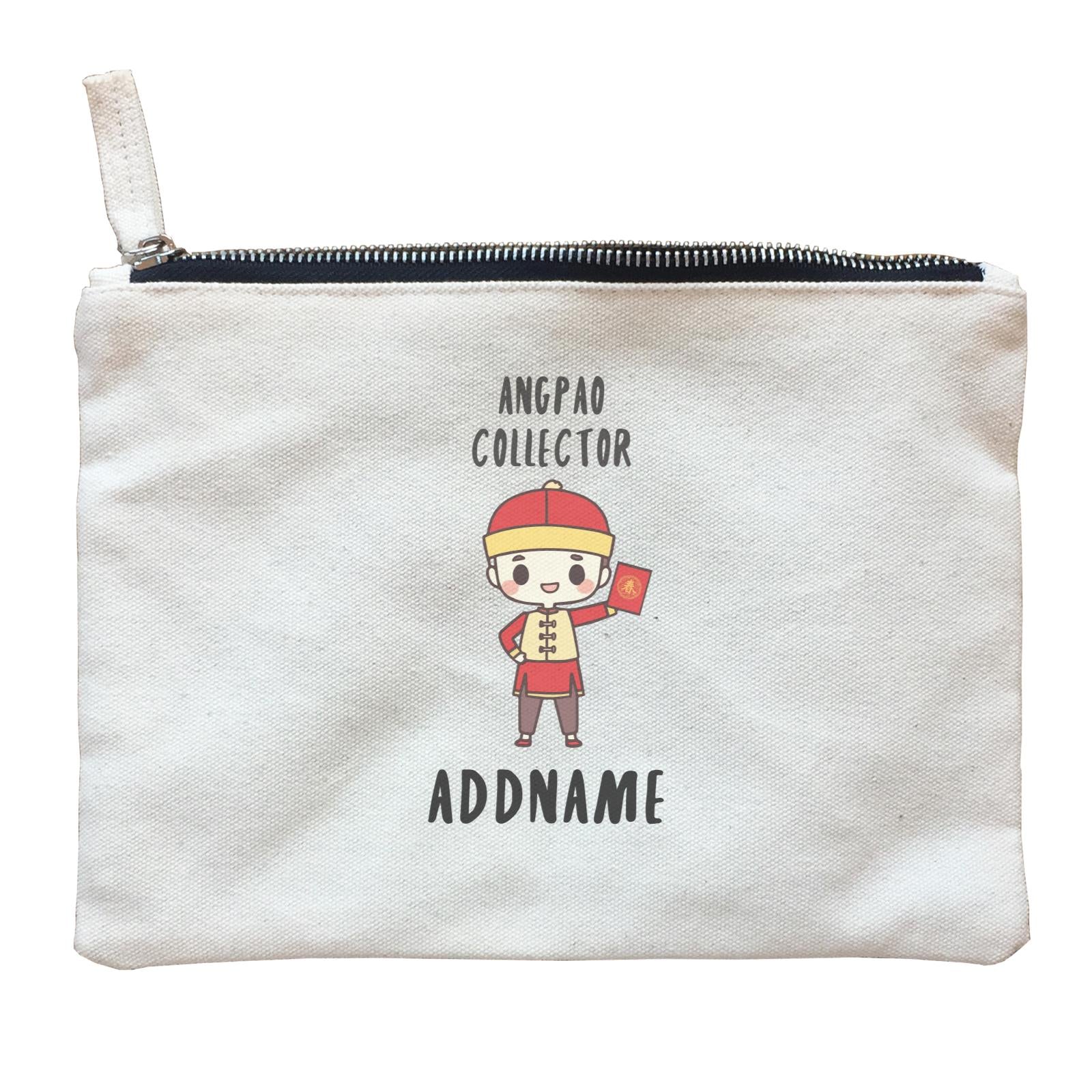 Chinese New Year Cute Boy Ang Pao Collector Zipper Pouch