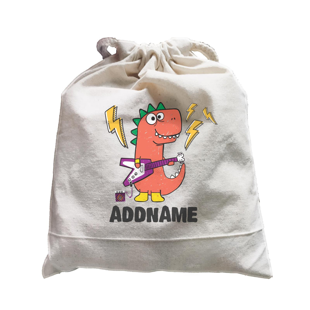 Super Cute Dinosaur Red Guitarist Satchel