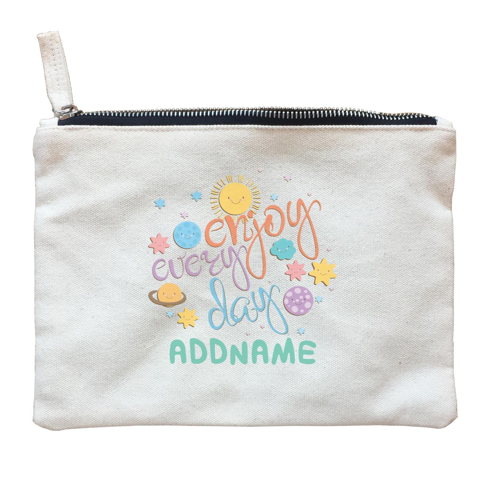 Children's Day Gift Series Enjoy Every Day Space Addname  Zipper Pouch