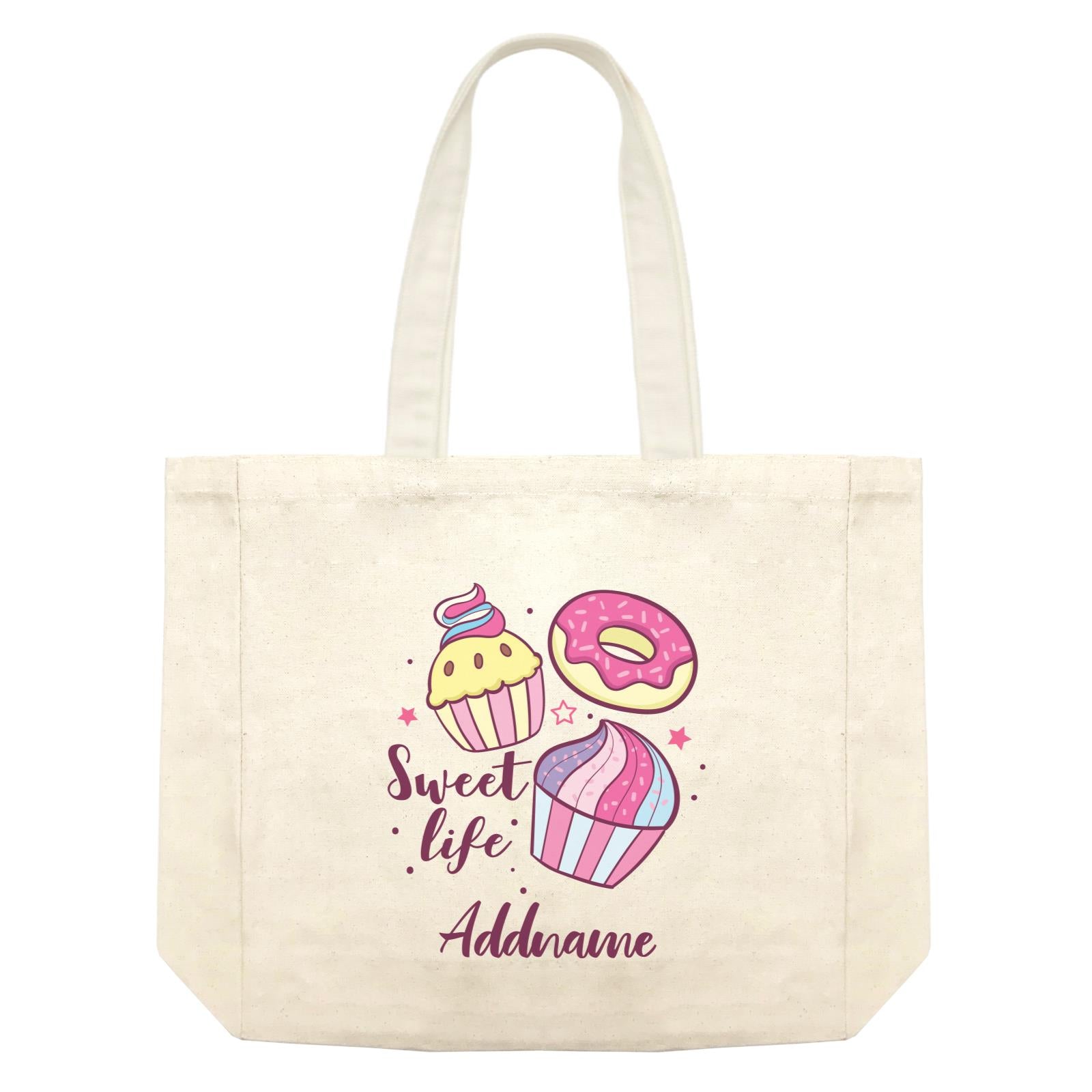 Cool Cute Foods Sweet Life Dessert Addname Shopping Bag