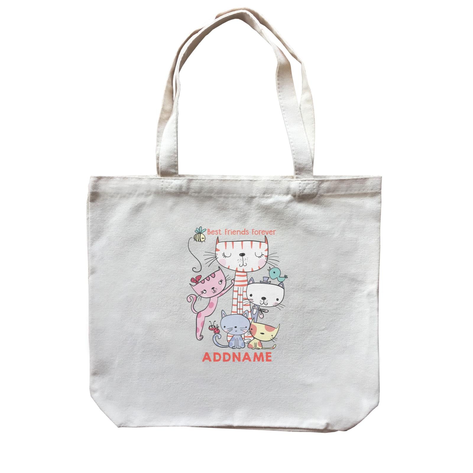 Cool Vibrant Series Best Friends Forever Addname Canvas Bag