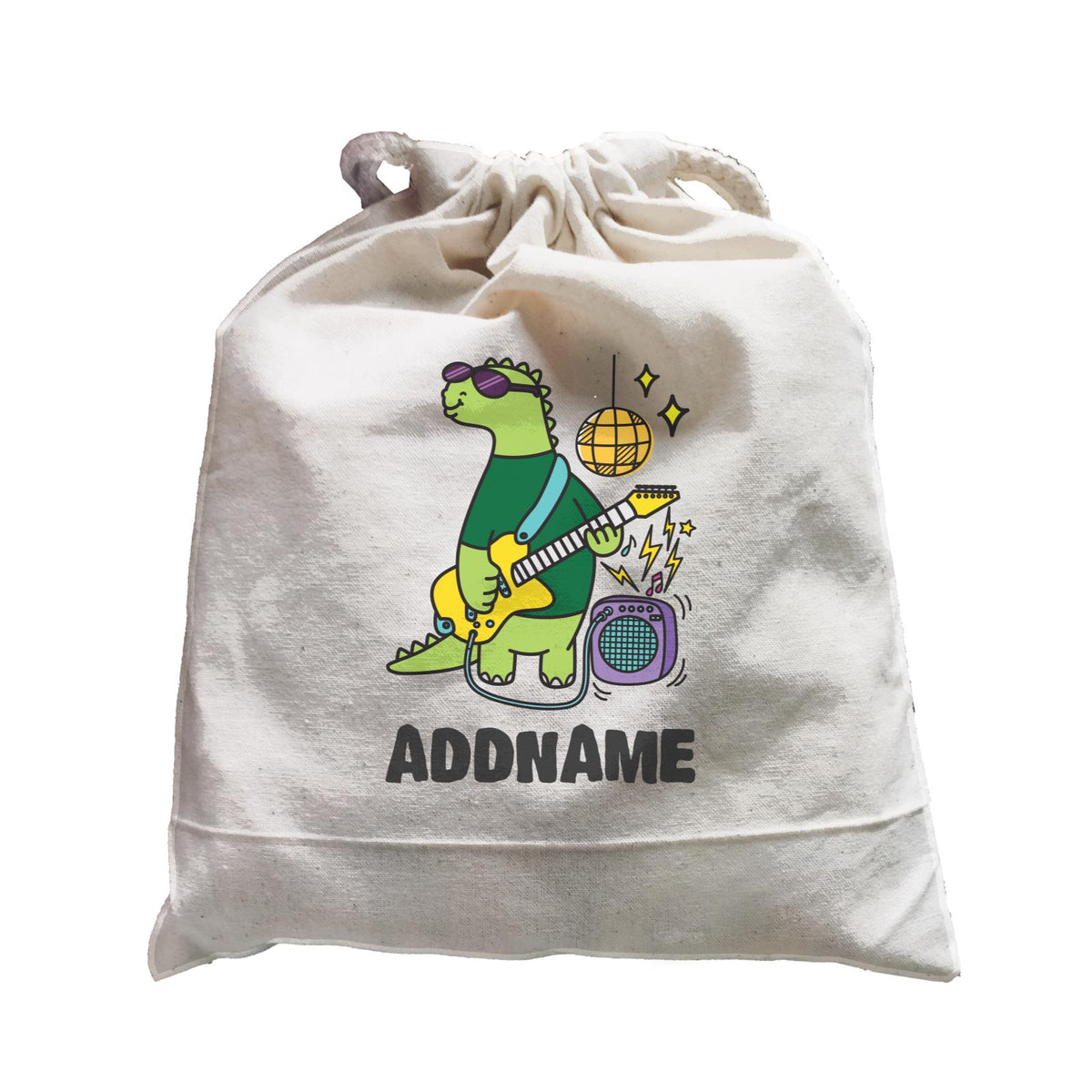 Super Cute Dinosaur Cool Guitarist Satchel