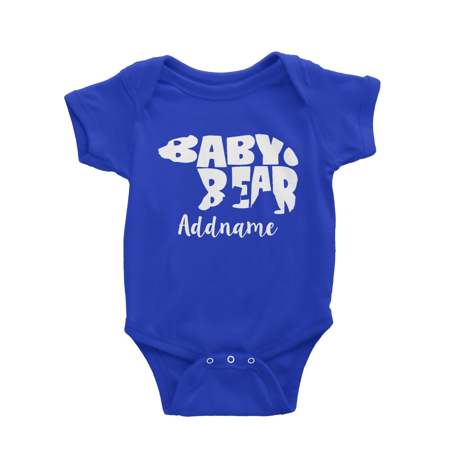 Baby Bear Silhouette Addname Baby Romper