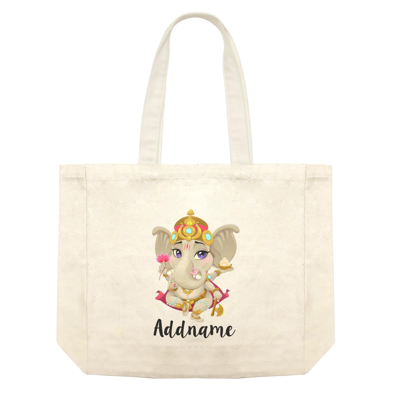 Artistic Ganesha Addname Shopping Bag