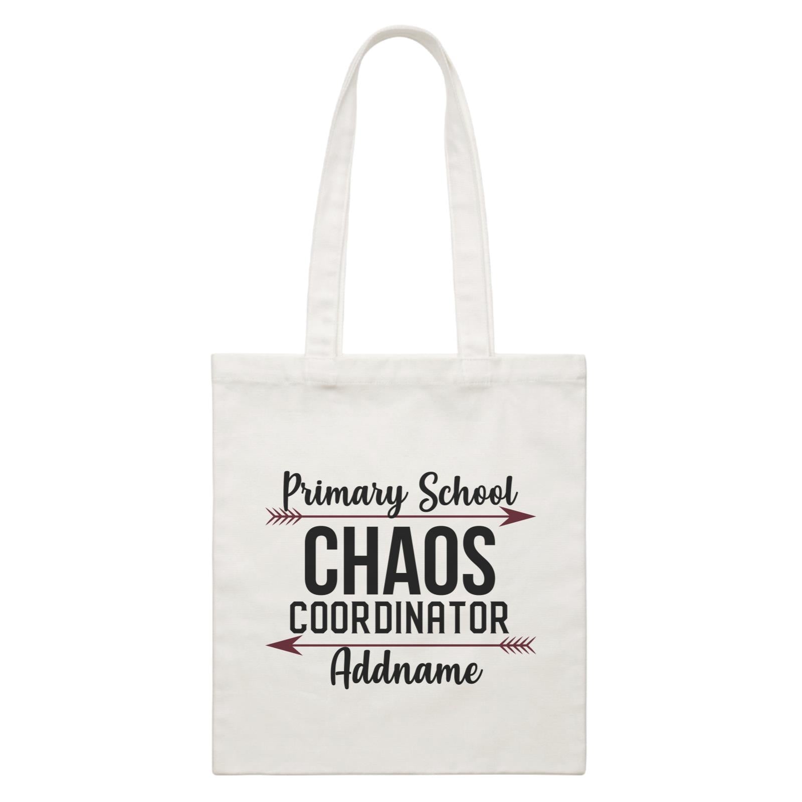 Chaos Coordinator Series Primary School White Canvas Bag
