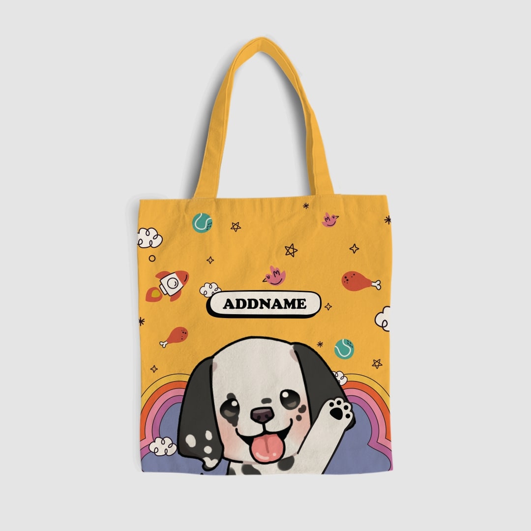 Paw Print Series Full Print Tote Bag - Dalmations
