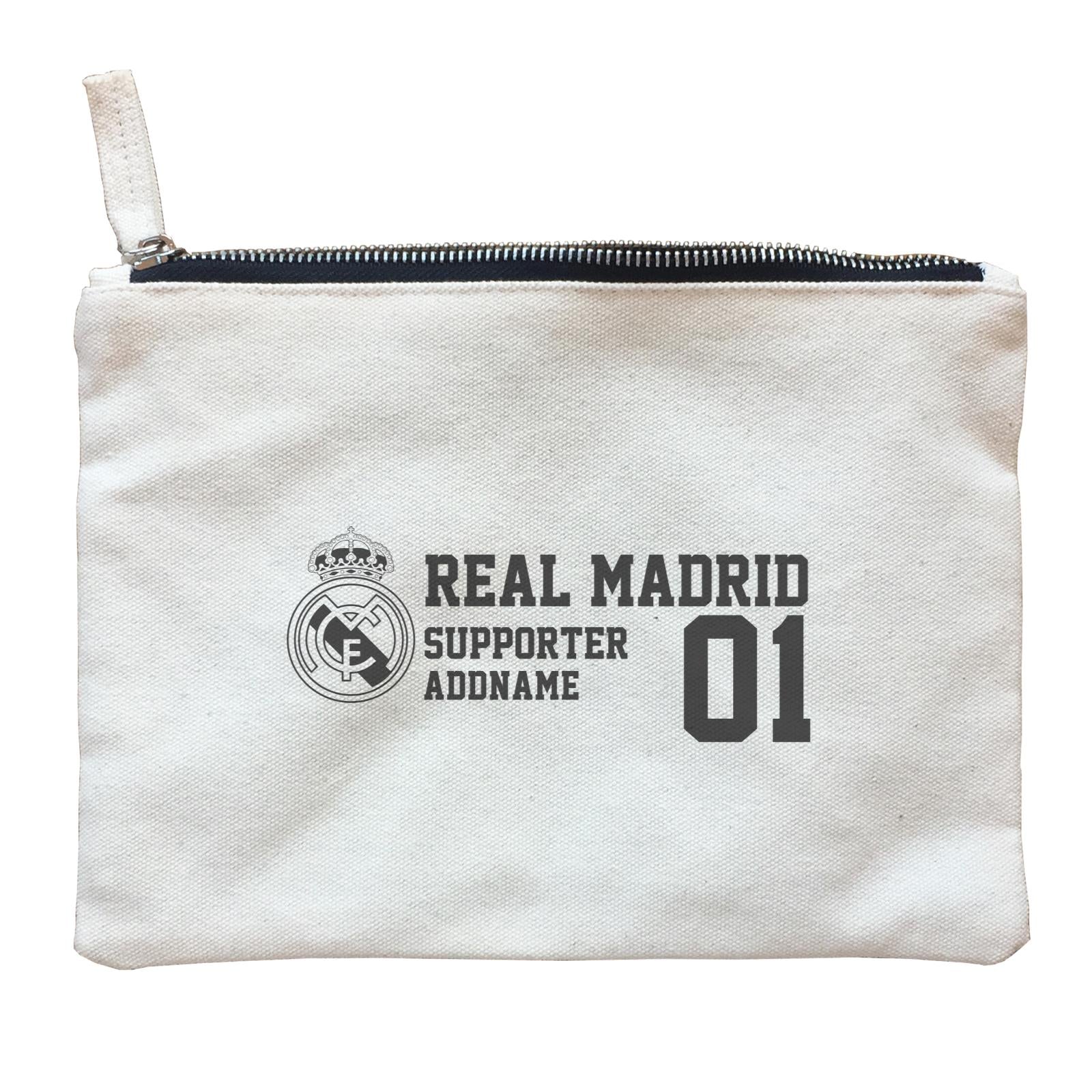 Real Madrid Football Supporter Accessories Addname Zipper Pouch