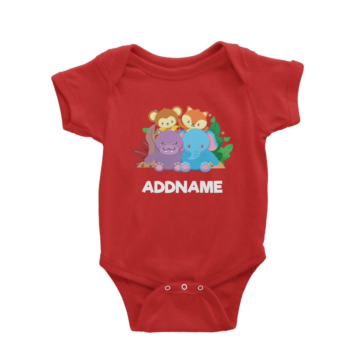 Safari Animal  Baby Romper