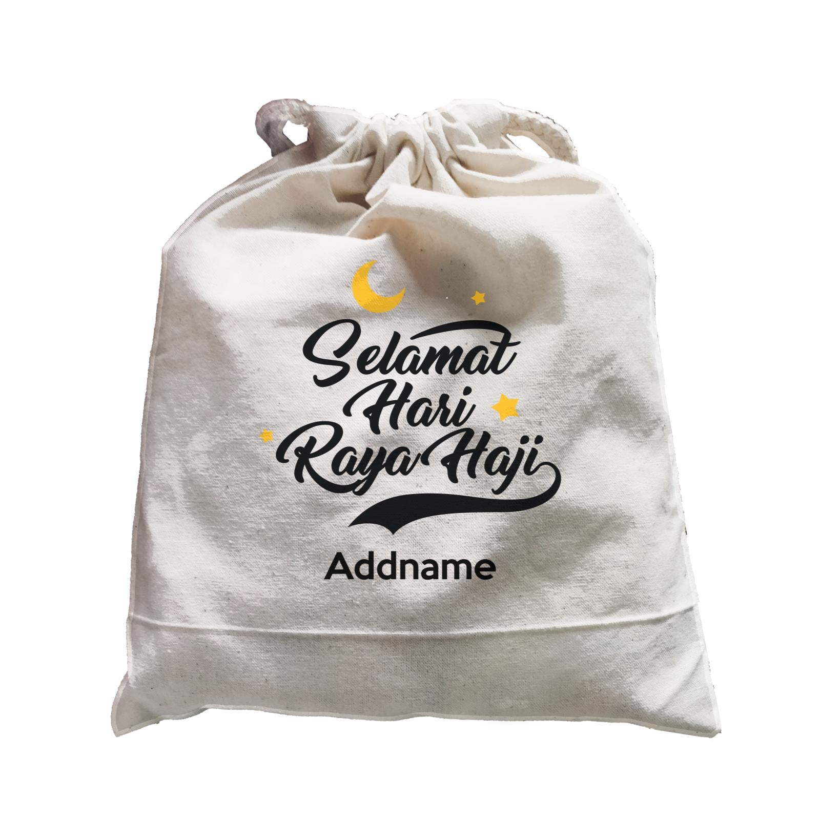Raya Typography Selamat Hari Raya Haji Addname Satchel