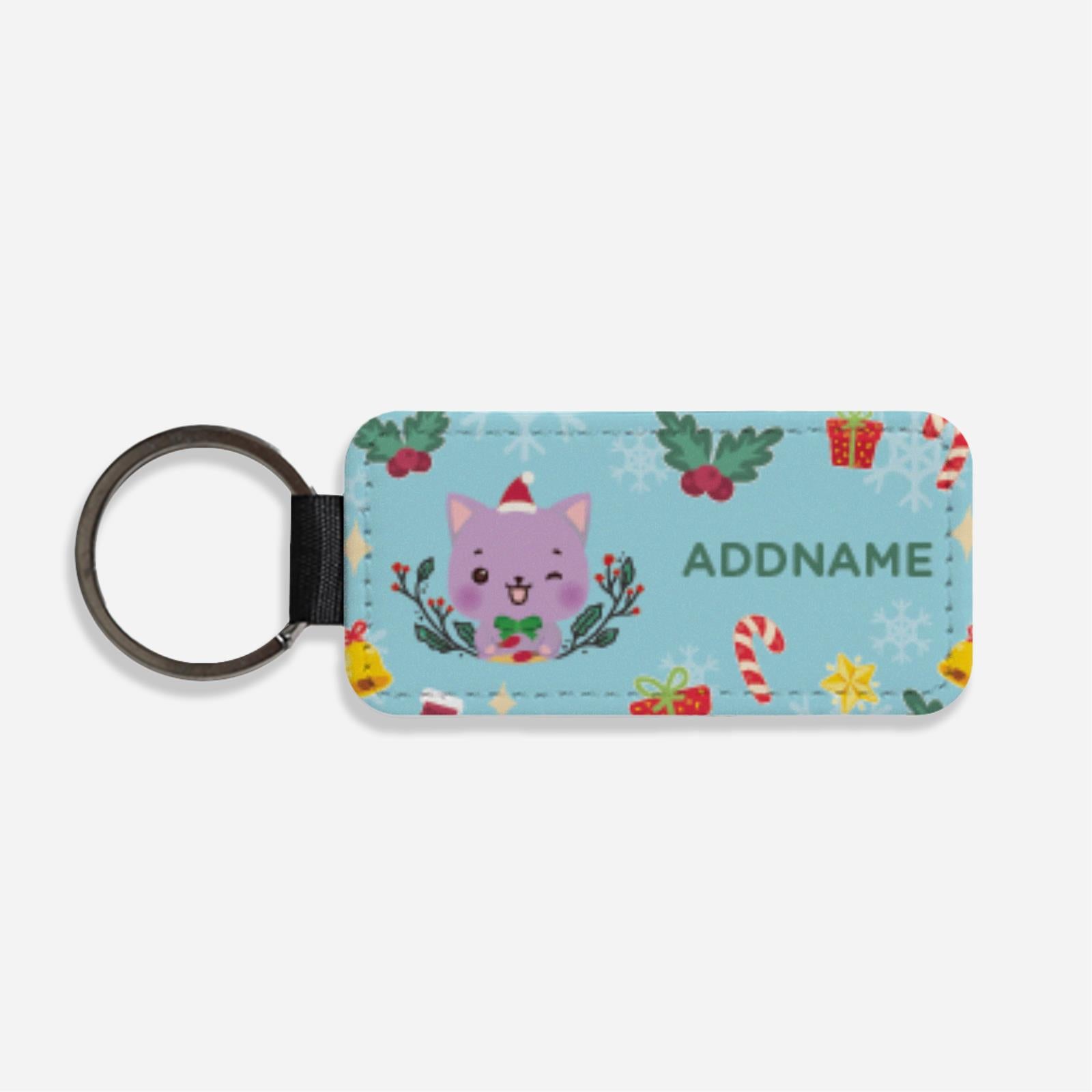 Christmas Cute Animal Series Classic Keychain - Cat
