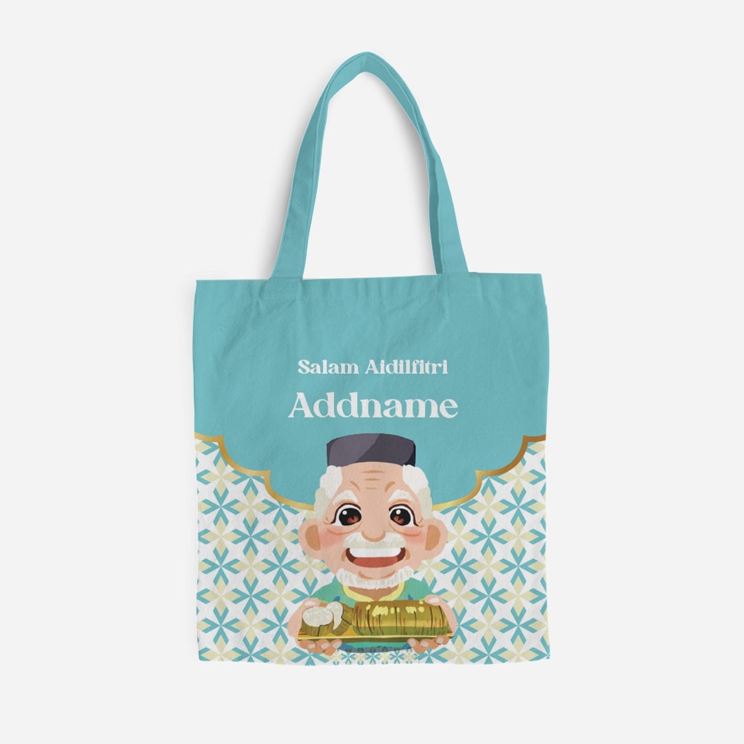 Seindah Lebaran Full Print Canvas Bag - Tok Wan