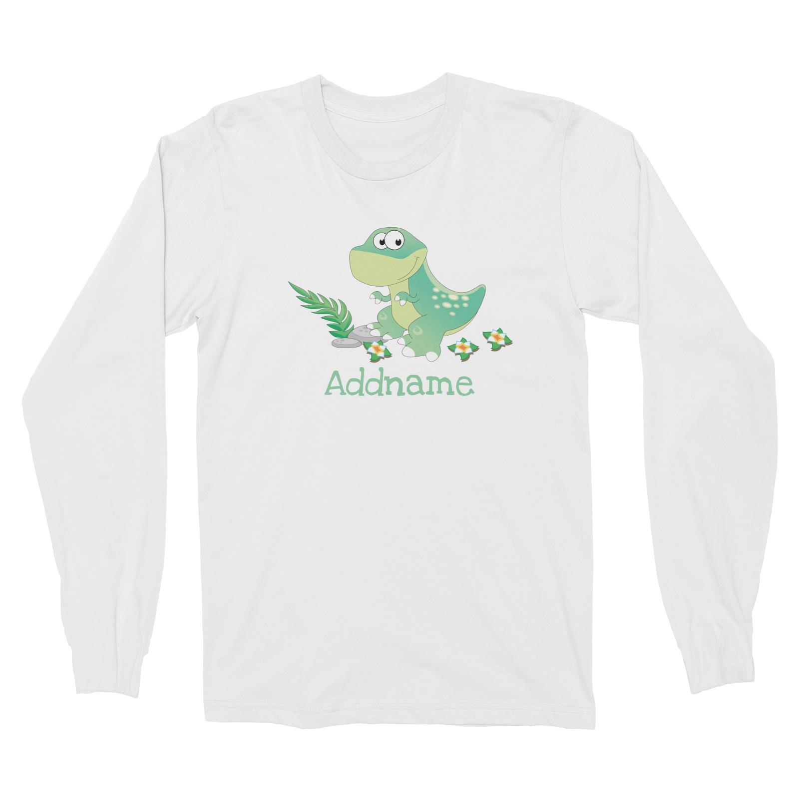 Dinosaurs T Rex Addname Long Sleeve Unisex T-Shirt