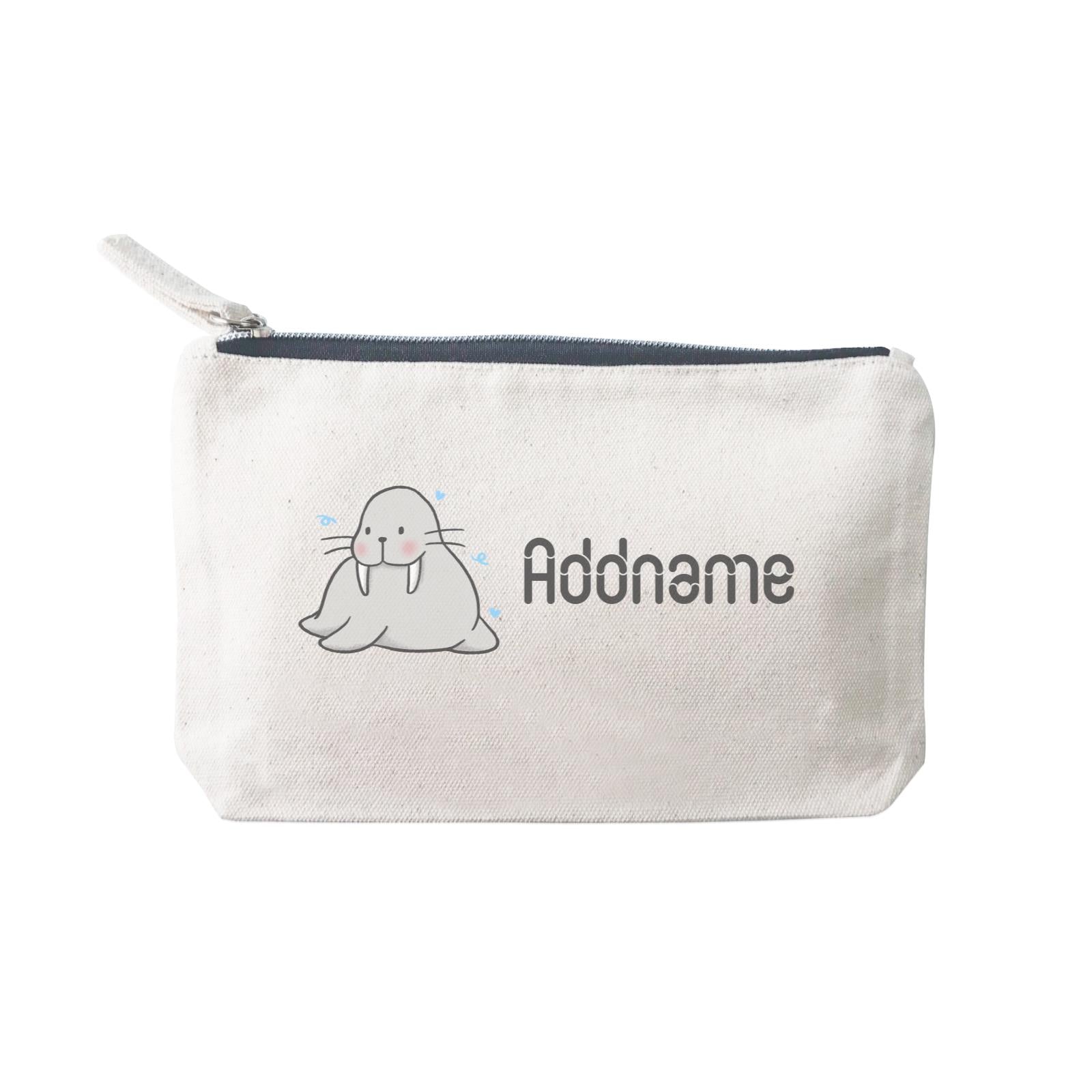 Cute Hand Drawn Style Walrus Addname SP Stationery Pouch 2