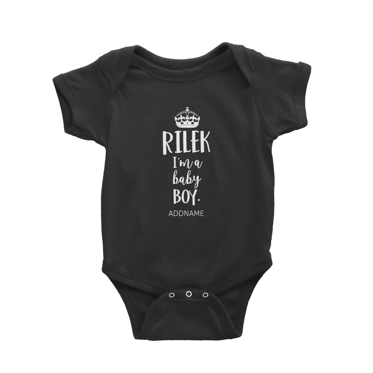 Rilek Im A Baby Boy Baby Romper