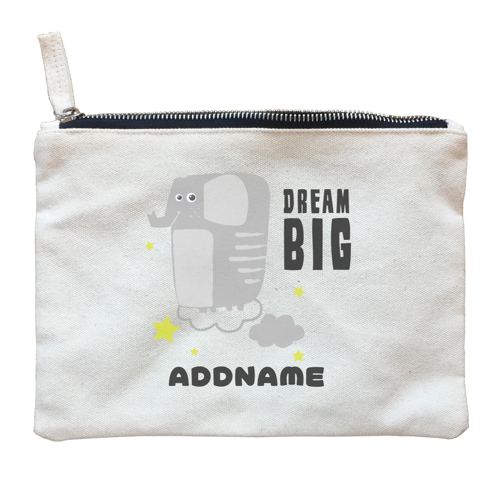 Dream Big Elephant Addname Zipper Pouch
