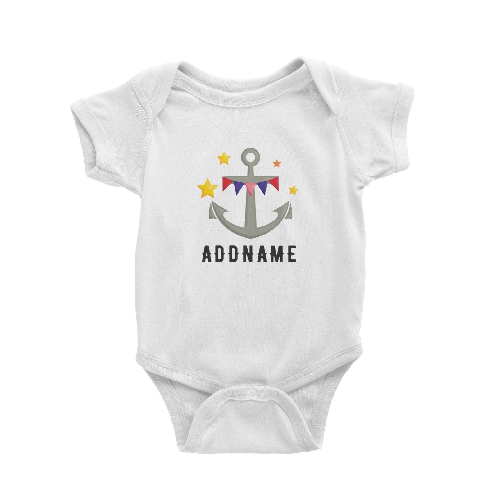Birthday Sailor Anchor Addname Baby Romper