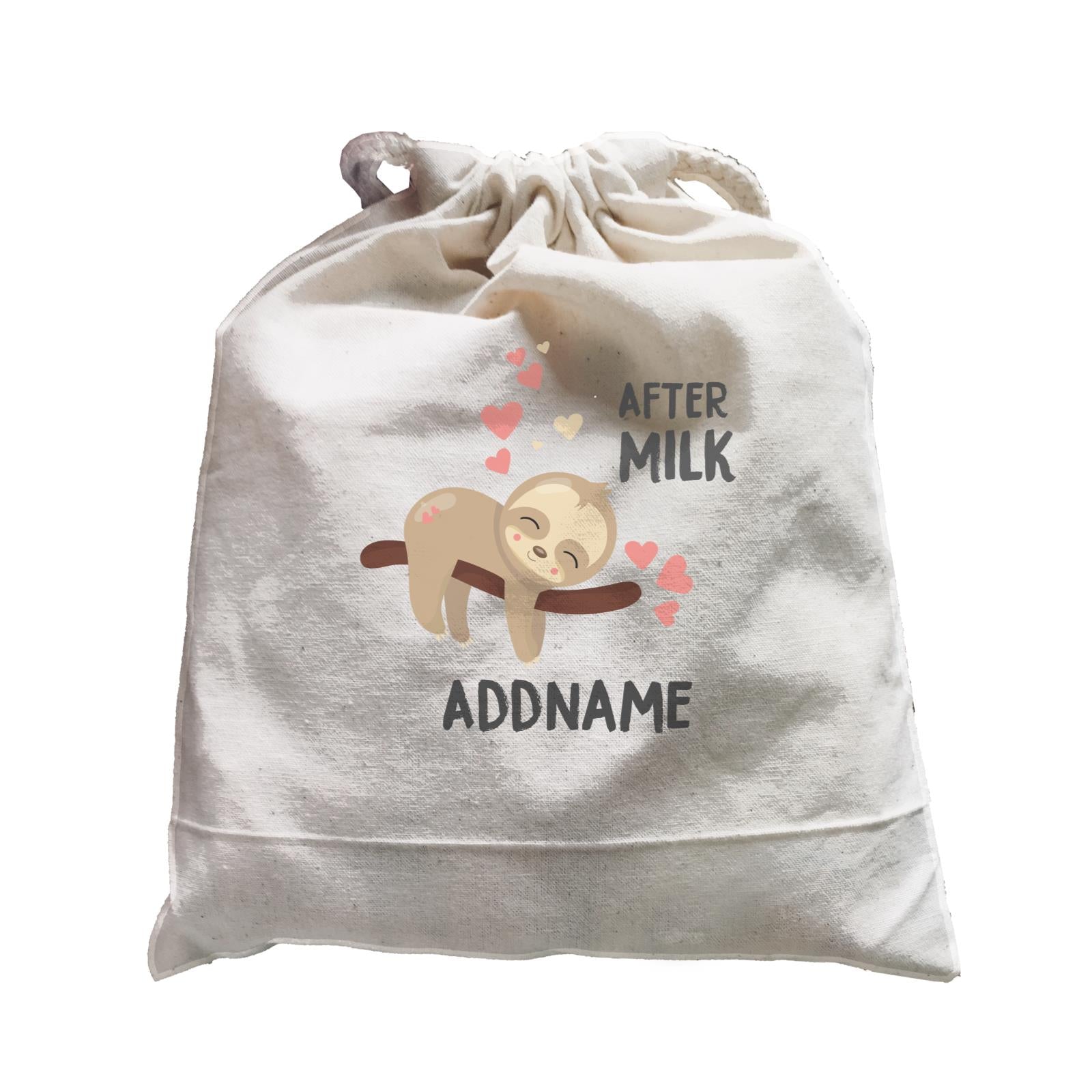 Cute Sloth After Milk Addname Satchel