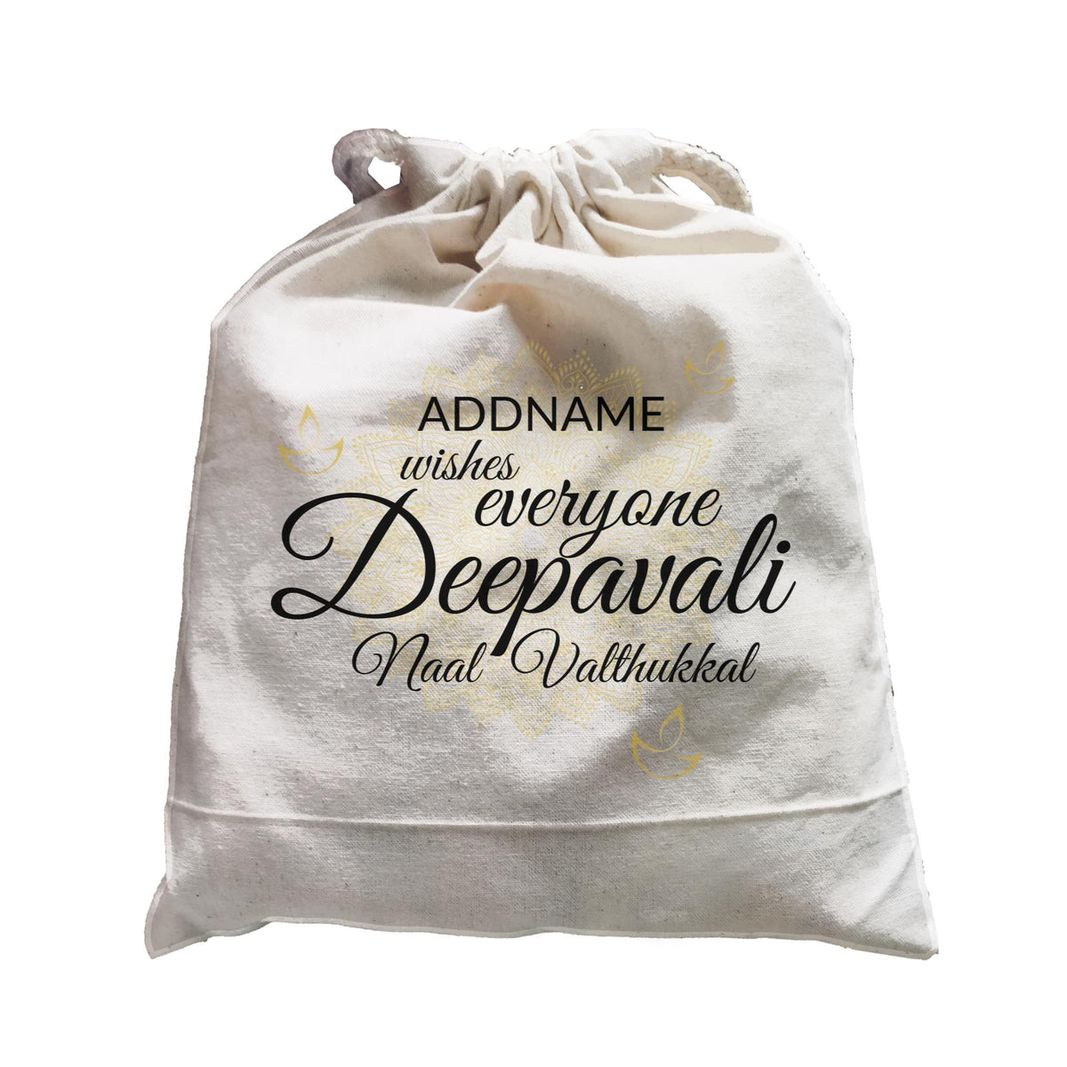 Addname Wishes Everyone Deepavali with Mandala Satchel