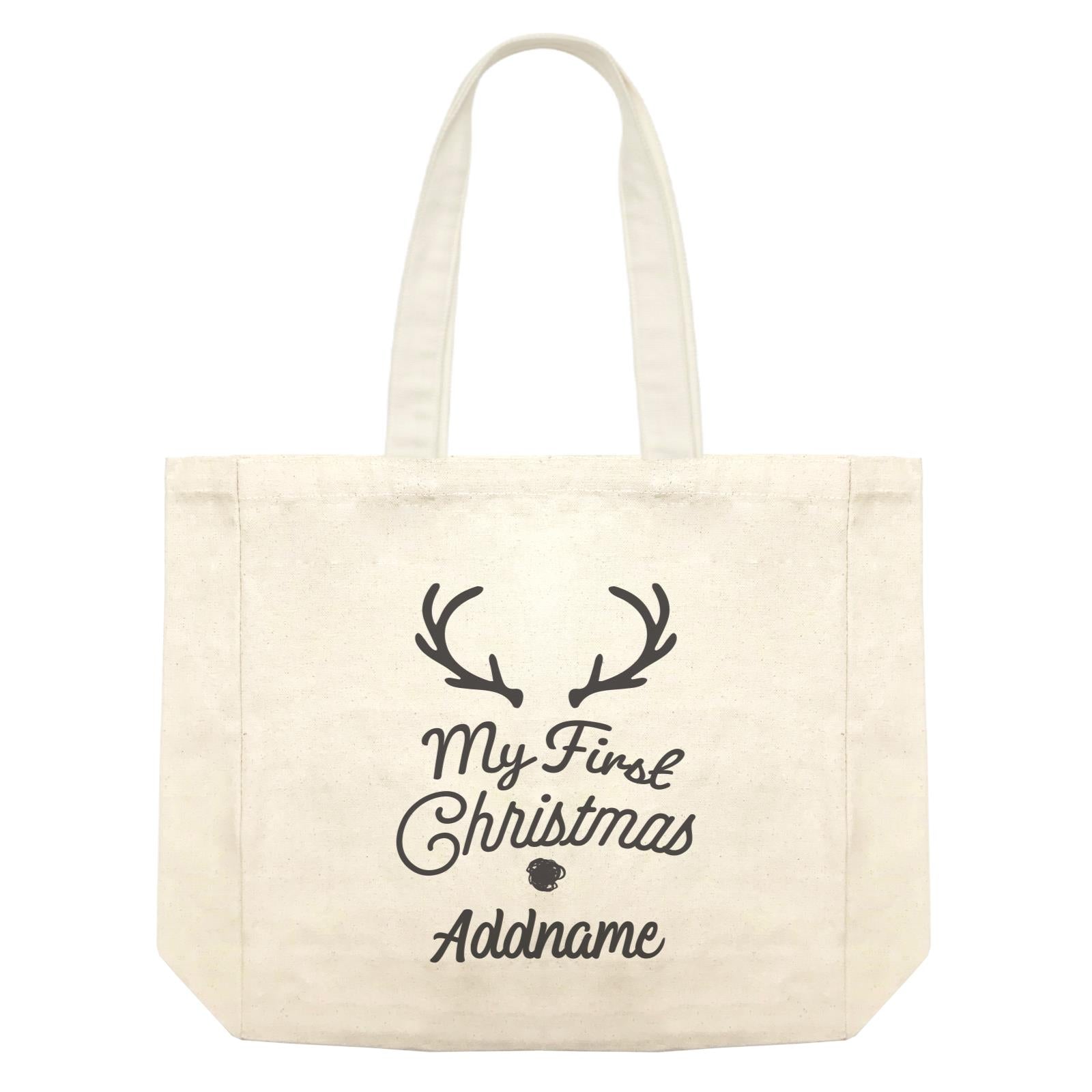 Christmas Series Antler My First Chistmas Shopping Bag