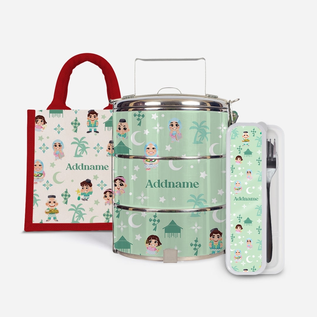 Seindah Lebaran Series - Set Kasih Pastel Green